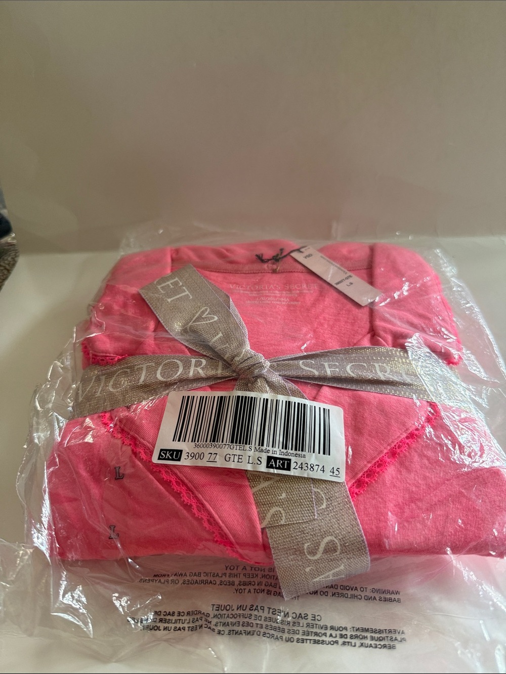 Victoria's Secret Pink Packaged Sleep Top - Bright Pink
